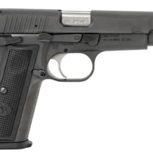 FN 66100256 High Power 9mm Luger 17+1, 4.70" Black Target Crown Steel Barrel, Black PVD Serrated Steel Slide & Steel Frame w/Beavertail, Black Textured Polymer Grip, Ambidextrous