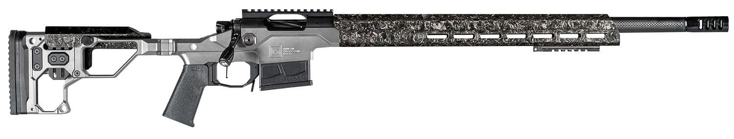 Christensen Arms 8010307401 Modern Precision 308 Win 20" Threaded Carbon Fiber Barrel 5+1, Black Nitride Finish, Tungsten Anodized Folding Stock, Polymer Grip