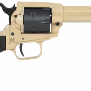 Heritage Mfg SRR22V4 Rough Rider 22 LR 6 Shot 4.75" Sabre Sand Cerakote Steel Barrel, Sabre Sand Cerakote Steel Frame, Black Satin Cylinder, Black Polymer Grip, Hammer/Thumb Safety, Exposed Hammer
