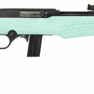 Rossi RS22L1811TL RS22 Full Size 22 LR 10+1 18" Matte Black Steel Barrel, Matte Black Grooved Aluminum Receiver, Teal Synthetic Fixed Stock