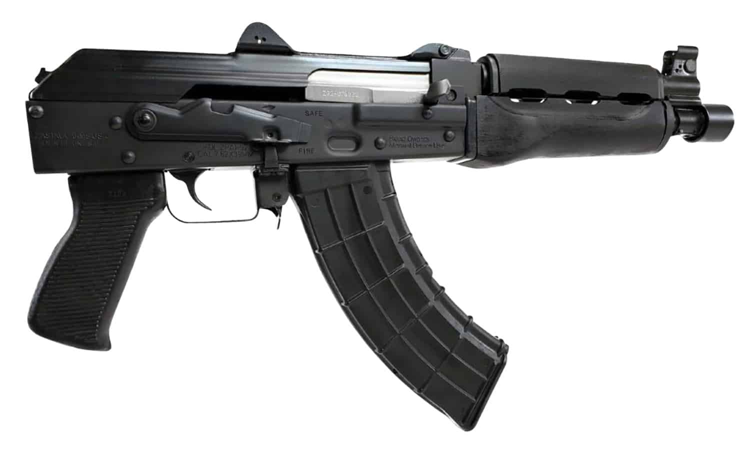 Zastava Arms Usa ZP92762M ZPAP 92 7.62x39mm 30+1 10" Black, Polymer Grip, Dark Wood Handgaurd