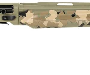 Silver Eagle Arms A21228OS3 Alpha 2 12 Gauge 3" 4+1 28" Green Cerakote Chrome Lined Vent Rib Barrel & Steel Receiver, Old School Camo Synthetic Fixed Stock