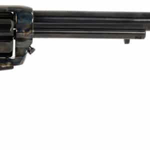 Cimarron PP558 Buntline 45 LC (Long Colt) 6 Shot 10" Blued Frame, Barrel & Cylinder, Walnut w/Inlaid Silver Medallion Grip