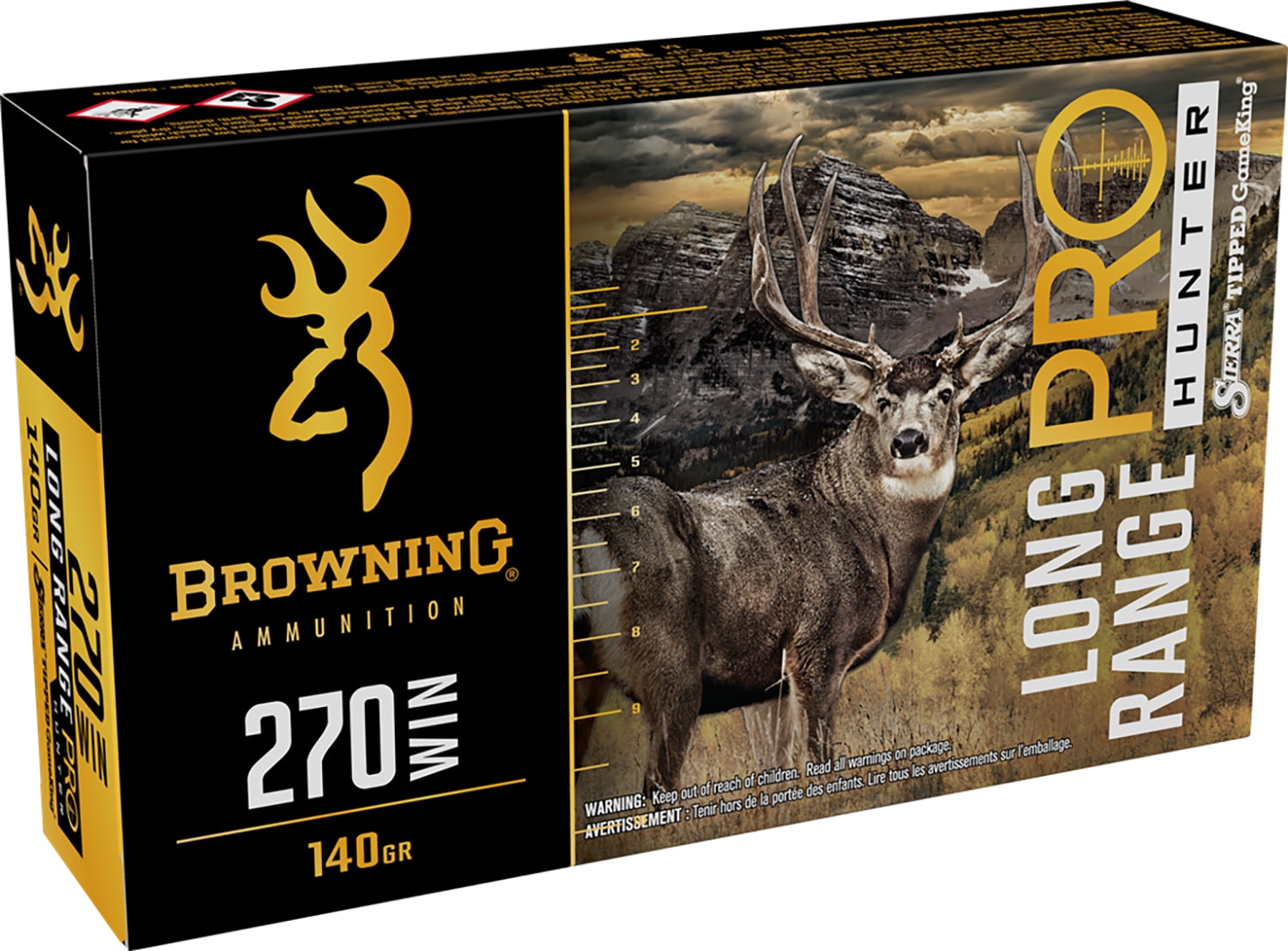 Browning Ammo B192502702 Long Range Pro 270Win 140gr 20 Per Box/10 Case