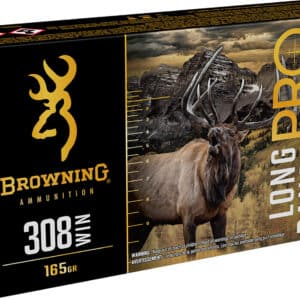 Browning Ammo B192503082 Long Range Pro 308Win 165gr 20 Per Box/10 Case