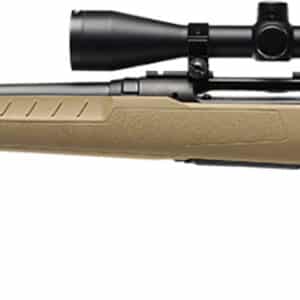 Savage Arms 32194 Axis 2 XP Combo 22-250 Rem 4+1 22" Black Sporter Barrel, Black Carbon Steel Receiver Drilled & Tapped, Flat Dark Earth Fixed Synthetic Stock, Weaver 3-9x40mm Scope, Left Hand
