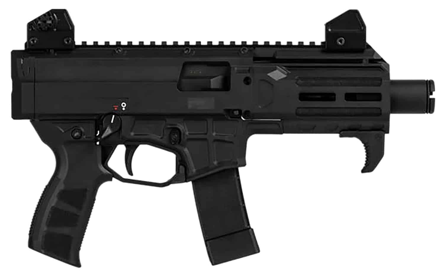 CZ-USA 91430 Scorpion 3+ Micro 9mm Luger 20+1 4.20" Black Polycoat Threaded Barrel, M-LOK Handguard, Picatinny Rail Receiver, Black Polymer Frame, Black Polymer Grip, Ambidextrous