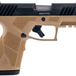 Taurus 1-GX2931T GX2 9mm Luger 13+1 3.37" Matte Stainless Steel Barrel, Matte Black Serrated Stainless Steel Slide, Tan Polymer Frame w/Picatinny Rail, Polymer Grip