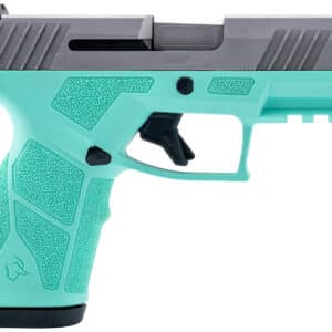 Taurus 1-GX2939C-10 GX2 9mm Luger 10+1 3.37" Matte Stainless Steel Barrel, Matte Serrated Stainless Steel Slide, Cyan Polymer Frame w/Picatinny Rail, Polymer Grip