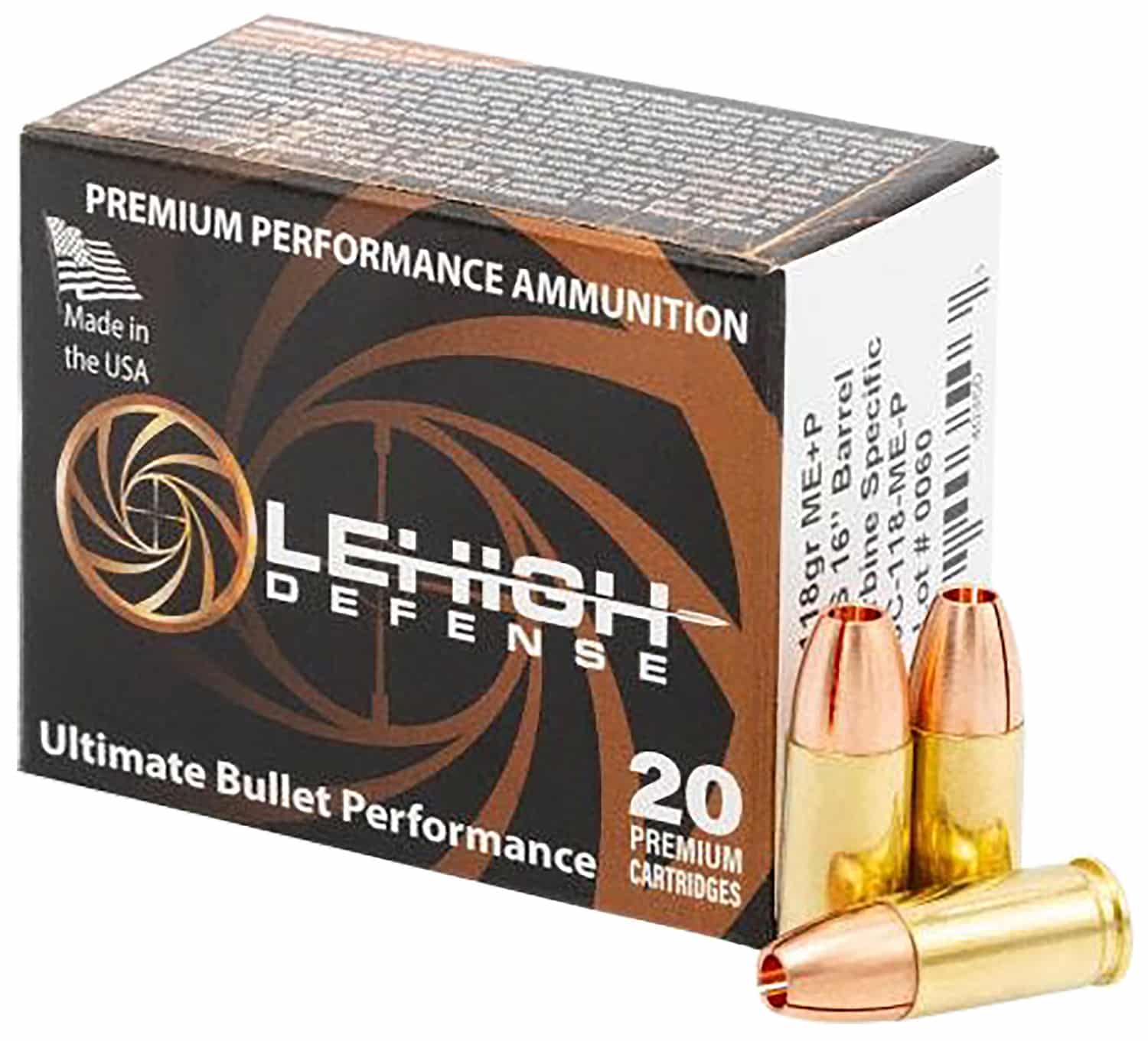 Wilson Combat LA9C118MEP 9mm 118gr 20 Per Box/10 Case