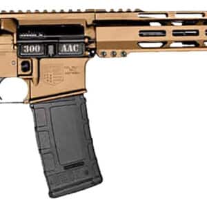 Diamondback DB1718B042 DB15 300 Blackout 30+1 Burnt Bronze Cerakote Picatinny Rail Aluminum Receiver, Black Synthetic Stock