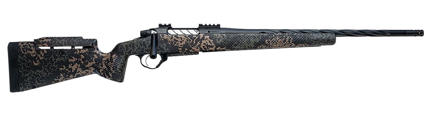 Seekins Precision 0011710303-F Havak PH3 6 Creedmoor 20" Black Fluted Threaded Barrel, Black Picatinny Rail Steel Receiver, Adj Cheek Riser Woodland Shadow Synthetic Stock