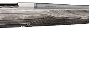 Browning 036092298 X-Bolt 2 Hunter Full Size 7mm PRC 3+1 24" Matte Blued Threaded Sporter Barrel, Drilled & Tapped Stainless Steel Receiver, Fixed Gray Laminate Stock, Radial Muzzle Brake
