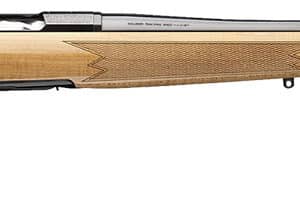Browning 036080227 X-Bolt 2 Medallion 7mm Rem Mag 3+1 26" Blue Polished Threaded Barrel & Drilled & Tapped Carbon Steel Receiver, Fixed Gloss AAAA Maple Wood Stock, Radial Muzzle Brake