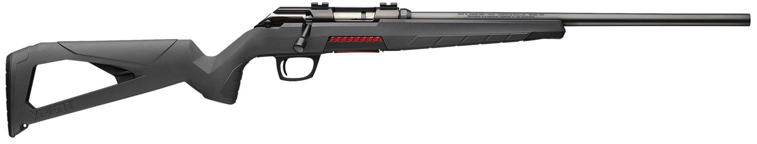 Winchester Repeating Arms 525200270 Xpert Full Size 17 HMR 8+1 18" Matte Black Threaded Sporter Barrel, Drilled & Tapped Steel Receiver, Gray Synthetic Adj Cheek Piece & LOP Stock