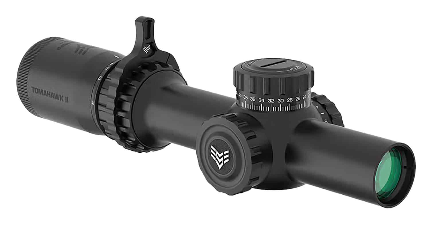 Swampfox Optics THK16241RB Tomahawk II Black 1-6x24mm 30mm Tube BDC Red Reticle