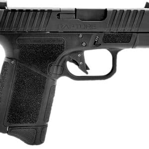 Gforce Arms GF932512BB Rapture Sub-Compact Frame 9mm Luger 12+1 3.25" Black Steel Barrel, Black Steel Optic Cut/Serrated Slide, Black Cerakote Polymer Frame, Shield RMSc/RMR Footprint