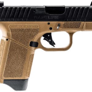 Gforce Arms GF932512FB Rapture Sub-Compact Frame 9mm Luger 12+1 3.25" Black Steel Barrel, Black Steel Optic Cut/Serrated Slide, Flat Dark Earth Cerakote Polymer Frame, Shield RMSc/RMR Footprint