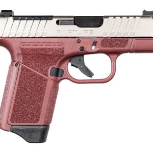 Gforce Arms GF932512CN Rapture Sub-Compact Frame 9mm Luger 12+1 3.25" Black Steel Barrel, Nickel Steel Optic Cut/Serrated Slide, Red Cerakote Polymer Frame, Shield RMSc/RMR Footprint