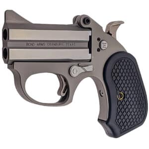 Bond Arms BAHB Honey B 22 Mag 2 3" Rough Matte Stainless Steel Barrel & Frame, Black Extended B6 Resin Grip