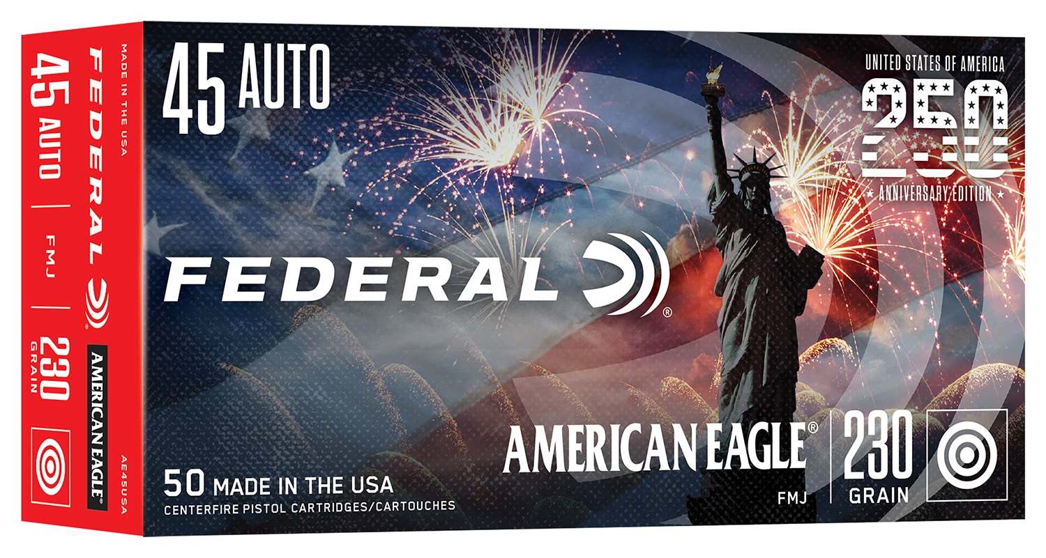 Federal AE45USA American Eagle 45ACP 230gr Full Metal Jacket 50/Box