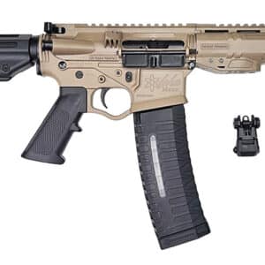 ATI ATIGAX5567MLCFDE30 Alpha Maxx 5.56 NATO 30+1 7.50" Black Threaded Barrel, Flat Dark Earth Receiver w/Picatinny Rail, M-LOK Handguard, Black Polymer Brace, A2 Grip