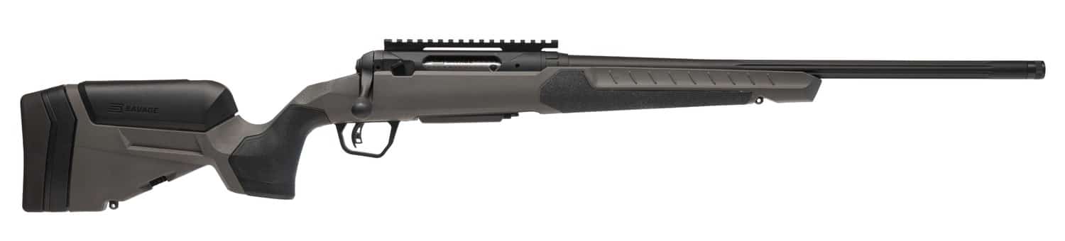 Savage Arms 32525 110 Core Hunter 243 Win 4+1 20" Fluted Barrel, Flat Dark Gray AccuStock w/AccuFit V2 Synthetic Stock, Right Hand