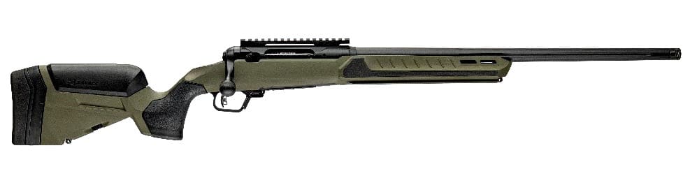 Savage Arms 32632 110 Core Predator Full Size 22 ARC 10+1 22" Medium Heavy Fluted Barrel, Arca Rail Forend, Hunter Green AccuStock w/AccuFit V2 Synthetic Stock, Left Hand