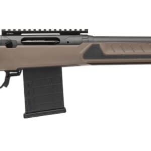 Savage Arms 32667 110 Core Tactical 22 ARC 10+1 18" Medium Heavy Fluted Barrel, Arca Rail Forend, Coyote Tan AccuStock w/AccuFit V2 Synthetic Stock, Right Hand