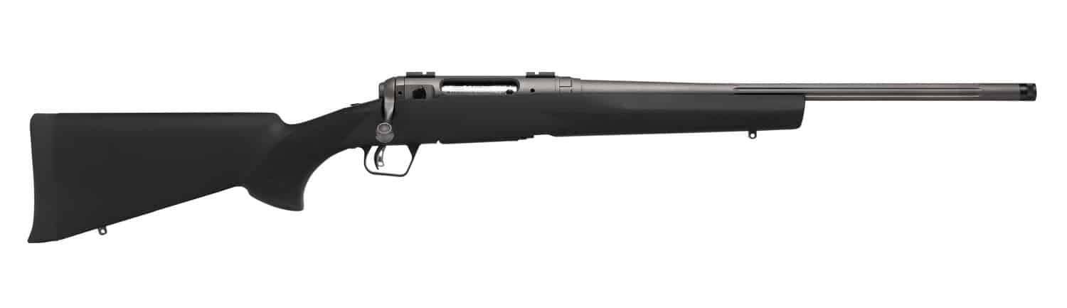 Savage Arms 33021 110 Trail Hunter Lite V2 Full Size 300 Win Mag 3+1 20" Matte Black Fluted Barrel, Carbon Steel Drilled & Tapped Receiver, Black Hogue OverMolded Synthetic Stock, Right Hand