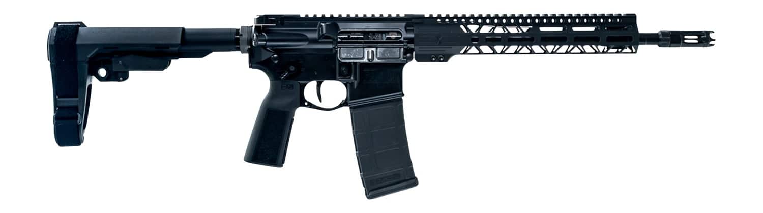 Faxon Firearms FXPRO33A125GA1075 Pro 338 ARC 30+1 12.50" Black Nitride Match Grade Threaded Barrel, Black Aluminum Receiver w/Picatinny Rail, M-LOK Handguard, Black SB Tactical SBA3 Brace, Ergonomic