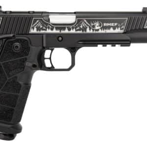 Kimber Mfg, Inc 3600305 DS Warrior Camp Guard Elite Full Size 10mm Auto 18+1 5" Matte Stainless Compensated Barrel, KimPro Black Stainless Steel Engraved Lightening Cut/Optic Ready/Serrated Slide, Bla