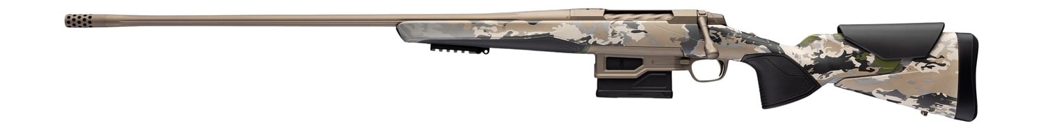 Browning 036127282 X-Bolt 2 Speed LR Full Size 6.5 Creedmoor 6+1 24" Smoked Bronze Cerakote Fluted & Steel Drilled & Tapped Receiver, Picatinny Rail Forend, Ovix Camo w/Black Overmold Adj Comb & LOP S