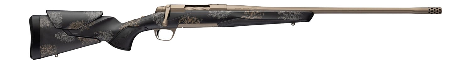 Browning 036142297 X-Bolt 2 Speed HD Full Size 300 PRC 3+1 26" Smoked Bronze Cerakote Fluted Threaded Barrel, Smoked Bronze Cerakote Steel Drilled & Tapped Receiver, Bronze/Gray Camo w/Black Overmold