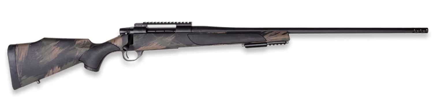 Weatherby VBS223RR18B Vanguard Black Hills 223 Rem 5+1 16" + 2" Matte Blued Heavy Threaded Barrel, Matte Blued Steel Receiver w/Picatinny Rail, Black w/Green & Tan Accents Peak 44 Monte Carlo Polymer