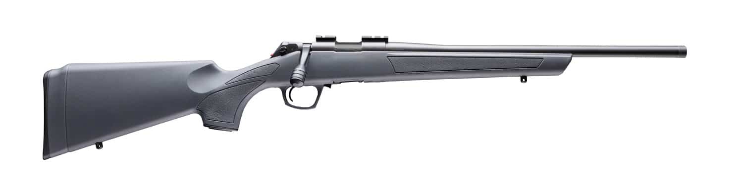 CVA CR2200 Cascade 22 LR 10+1 18" Matte Blued Steel Threaded Barrel & Receiver w/Picatinny Rail, Stealth Gray Fixed Synthetic Stock