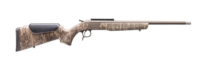 CVA CR4919MOBL Scout Spur 28 Gauge 1rd Patriot Brown Cerakote Steel barrel & Receiver w/Picatinny Rail, Mossy Oak Bottomland Synthetic Stock