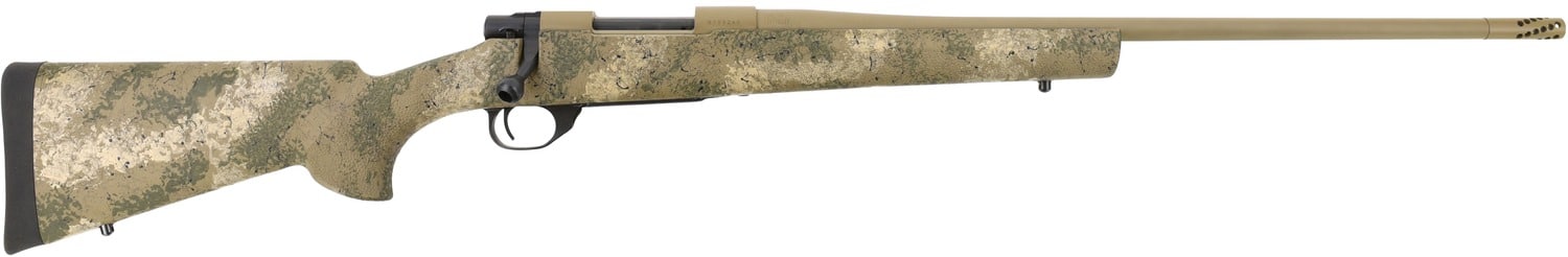 Howa HMFN762HBPR 1500 Fence Line 7.62x39mm 5+1 20" Burnt Bronze Cerakote Heavy Threaded Barrel, Burnt Bronze Cerakote Aluminum Drilled & Tapped Receiver, Prairie Reaper Camo Fixed Synthetic Stock, Rig