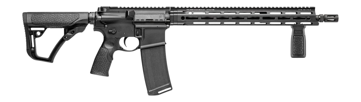 Daniel Defense 0212802081067 DDM4 V7 *CO Compliant 5.56 NATO 16" Black Anodized Aluminum Receiver w/Picatinny Rail, M-LOK Handguard, Black Polymer Stock