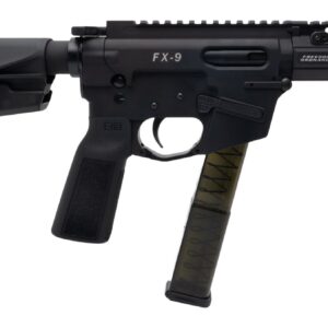 Freedom Ordance FX9P4E-BLK FX9P Elite 9mm Luger 4" Black Nitride Threaded Barrel, Black Anodized Aluminum Receiver w/Picatinny Rail, M-LOK Handguard, Black Polymer SB Tactical SBA5 Brace, Black Polyme