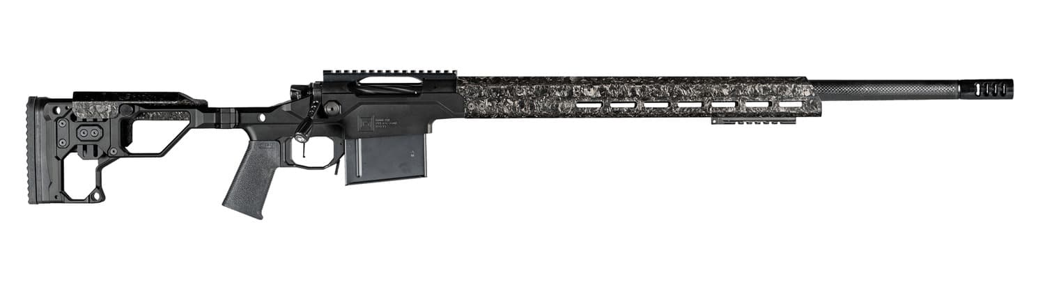 Christensen Arms 801-03182-00 MPR FFT 22 Creedmoor 20" Carbon Fiber Threaded Barrel, Black Nitride Steel Receiver w/Picatinny Rail, M-LOK Handguard, Picatinny Rail Forend, Tungsten Gray Adjustable Fol