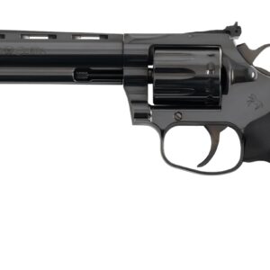 Colt Mfg KCOBRA22-BP6RFO King Cobra Target 22 LR 10rd Shot 6" Blued Vent Rib Barrel, Blued Carbon Steel Cylinder & Frame, Black Hogue Overmolded Grip, Exposed Hammer