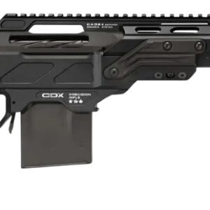 Cadex Inc CDXSSCOV308165CP20I2E1 CDX-SS Seven S.T.A.R.S. Covert Compact 308 Win 10+1 16.50" Black DLC Fluted Threaded Barrel, Black Cerakote Receiver w/Picatinny Rail, M-LOK Handguard, Black Folding S