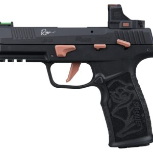 Sig Sauer 322CROSERS P322 Rose w/Optic 22 LR 20+1 4" Black Barrel, Black Anodized Serrated w/Optic Slide, Black Stainless Steel Frame w/Picatinny Rail, Rose Laser Engraved Black Polymer Grip, Sig ROME
