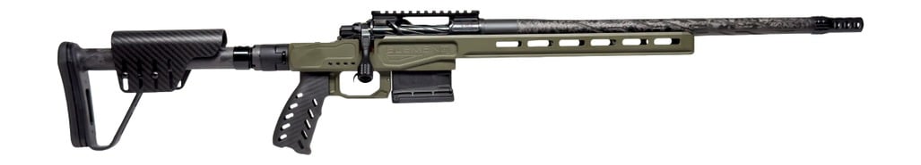 Horizon Firearms HRF-VED-65CM-22R Venatic DM 6.5 Creedmoor 22 SOCOM Black Proof Research CF Threaded Barrel, SOCOM Black Receiver w/Picatinny Rail, ARCA Rail, OD Green Cerakote XLR Element 4.0 Stock,