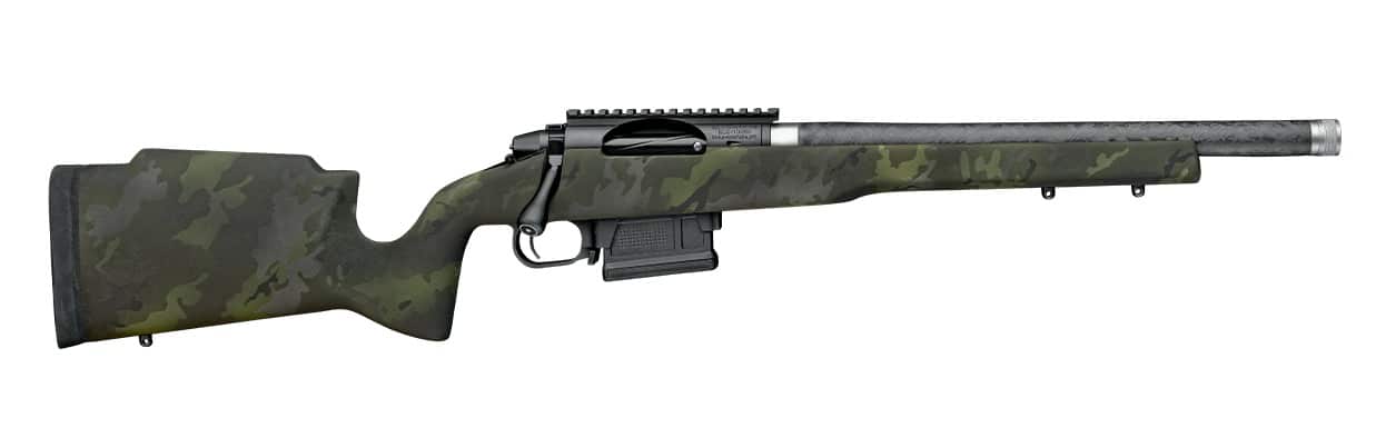Proof Research 151198 Elevation MTR 2.0 22 Creedmoor 4+1 18" Carbon Fiber Match Grade Threaded Barrel, Black Receiver w/Picatinny Rail, Midnight Camo Proof Fixed Carbon Fiber Stock, Right Hand