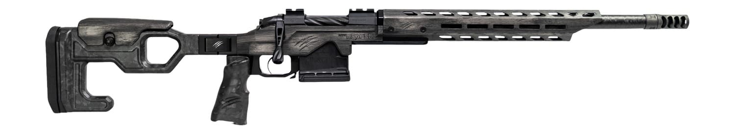 Fierce Firearms REPMT7PRC20DG Reaper MTN 2.0 7mm PRC 3+1 20" Carbon Fiber Match Grade Threaded Barrel, Distressed Gray Cerakote Titanium Drilled & Tapped Receiver, M-LOK Handguard, Magnesium Folding C