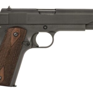 Tisas Arms 10100539 1911 A1 U.S. Army 45 ACP 7+1 5.02" Manganese Phosphate Coated Carbon Steel Serrated Slide & Frame, Walnut Grip
