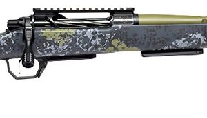 Horizon Firearms HRF-VE2-7PRC-22R Venatic 2 7mm PRC 22" Sage Green Spiral Fluted Threaded Barrel, Black DLC Receiver w/Picatinny Rail, Arca Rail Forend, Artic Moss Iota EKO X Carbon Fiber Stock