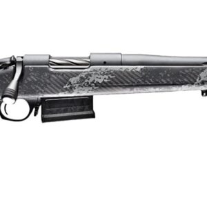 Bergara Rifles B14S756 B-14 Crest 450 Bushmaster 5+1 20" Sniper Gray Cerakote Fluted Threaded Barrel, Sniper Gray Cerakote Steel Drilled & Tapped Receiver, Fixed Carbon Fiber w/Black & Gray Sponge Acc